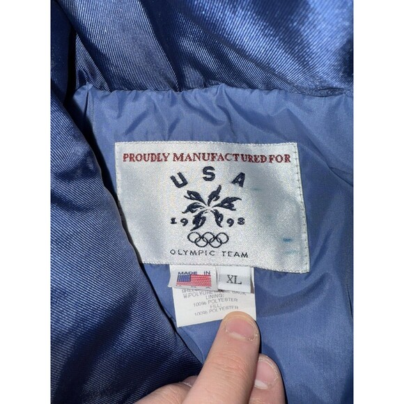 1998 Nagano Olympics USA Official Opening Ceremony Coat Long Jacket Mens XL - Picture 3 of 6
